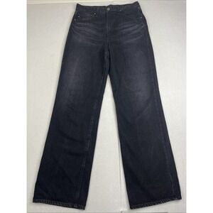AG Adriano Goldschmied Kora High Rise Wide Leg Jean Black Size 27